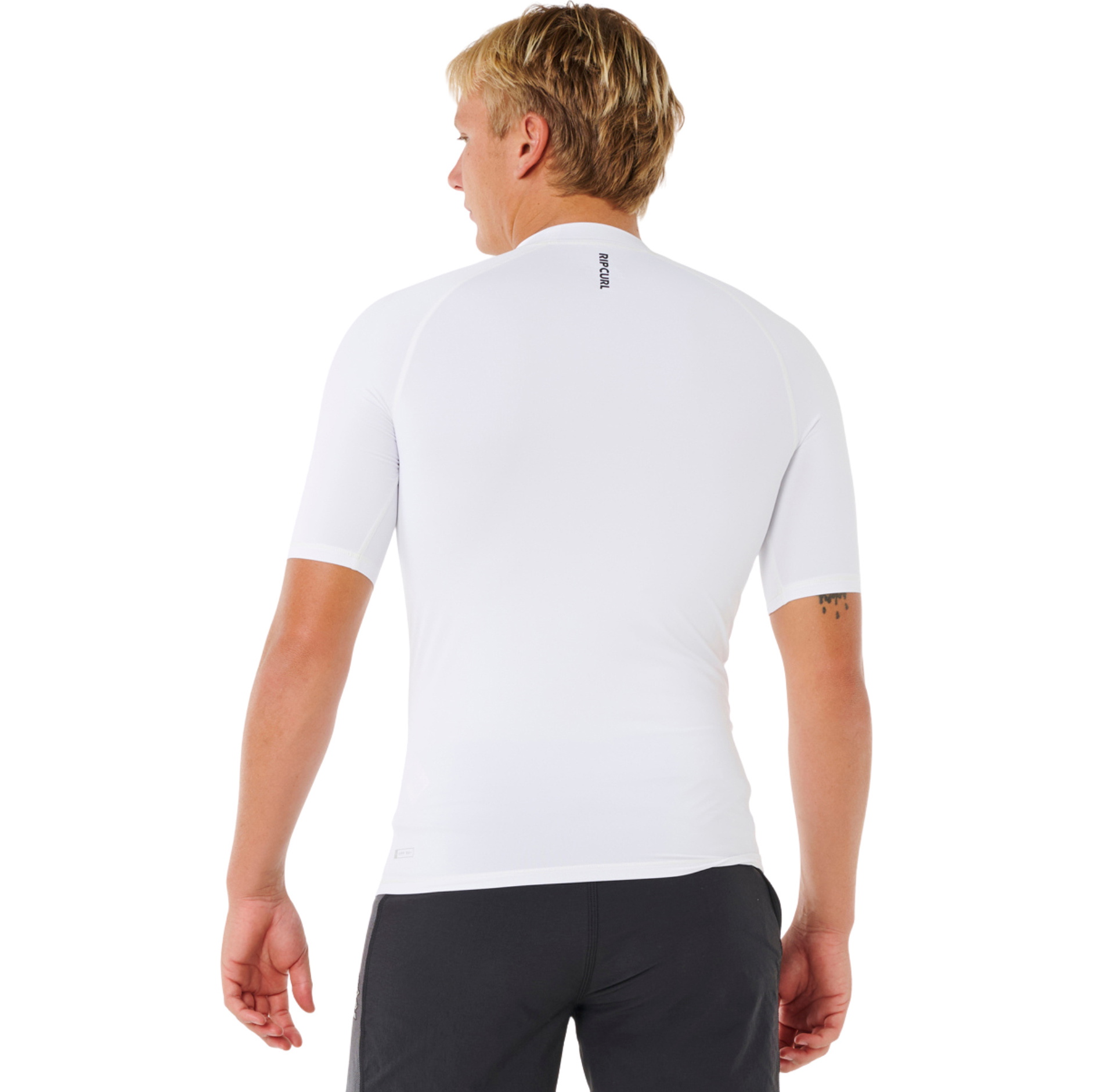 2026 Rip Curl Mens Streamline UPF Short Sleeve Rash Vest 172MRV - White